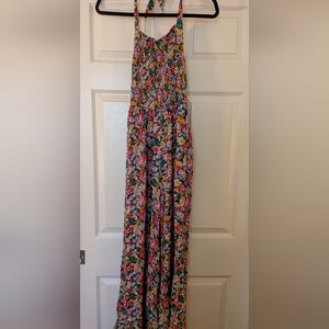 Urban Outfitters Multicolor Patterned Halter Jumpsuit - Small